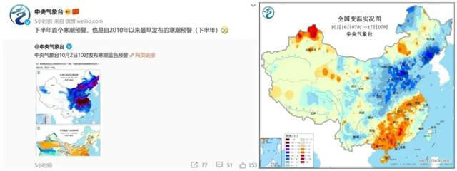 寒潮预警