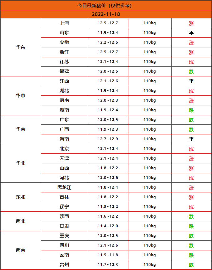 2022.11.18猪价行情